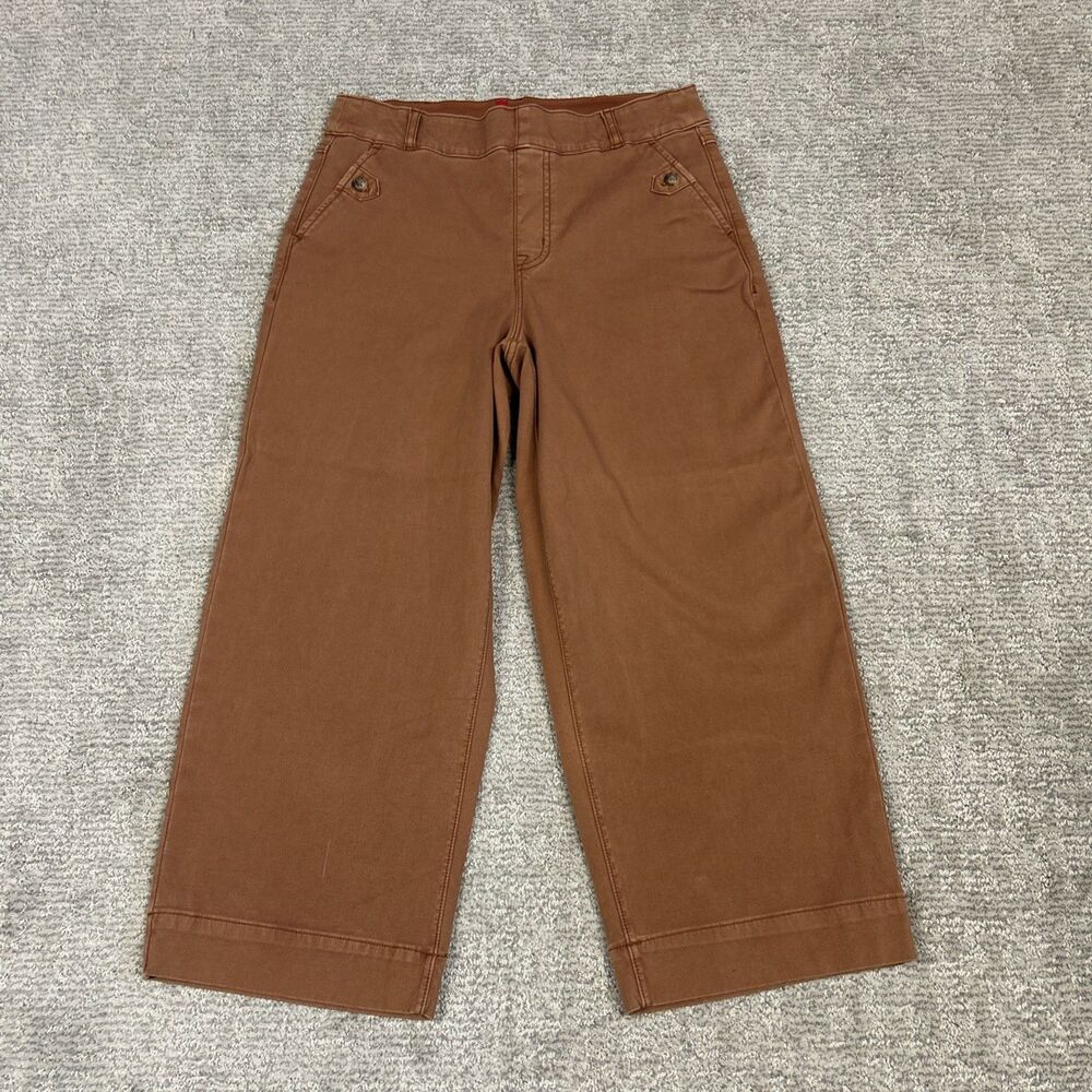 SPANX Tan Wide Leg Trousers